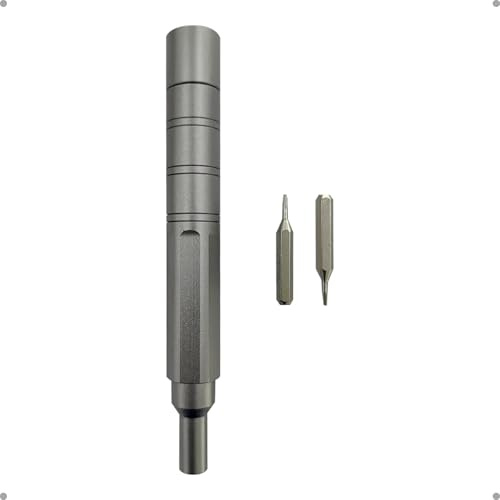 Steinwhale Precision Screwdriver Tool Kit for Ray-Ban Meta 2 Glasses | Custom Milled for Meta 2 Screws, 1 Handle and 2 Interchangeable Magnetic Bits, Scratch-Free Fit, Durable Steel Repair Kit