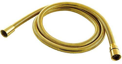 PaulGurkes Brauseschlauch Drehkonus 150cm Duschschlauch gold Metall 1,5m