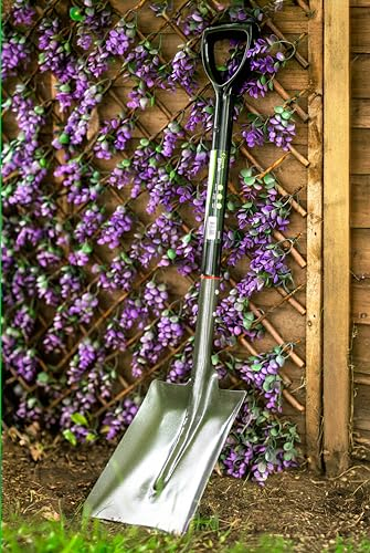 HomeZone Carbon Steel Spades For Gardening Large D-handle Shovel Heavy Duty Garden Spades For Digging Long Handled Garden Digging Tools Lightweight Shovel Gardening Equipment
