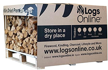 Hardwood Kiln Dried Ash Firewood Logs for fire Pit, Chunky Logs Perfect for Pizza Ovens, Fire Pits, Chiminea, BBQ Wood Burner Kiln Dried Hardwood Under 20% Moisture. Ready to Burn Fire Logs.
