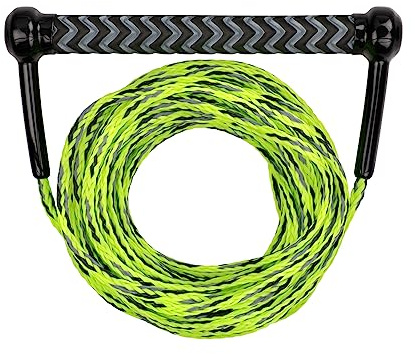 MESLE Combo Corda per Wakeboard e Sci Nautico, Impugnatura Morbida in Eva, Galleggiante, Lunghezza della Corda con Manubrio 18,3 m, incl. Rope Keeper