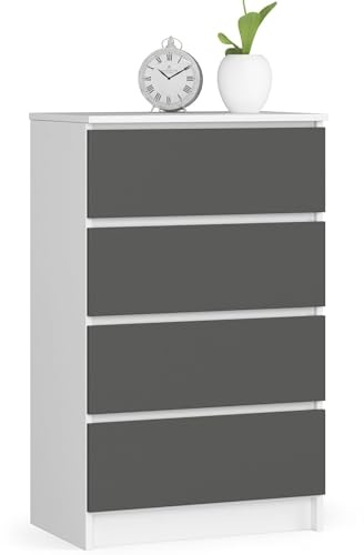 AKORD | Schubladenkommode | Nachttisch | Komodenschrank | Ideal für kleine Gegenstände | Rollcontainer | Laminatplatte | Langlebig | Elegantes Design | Garantiert.