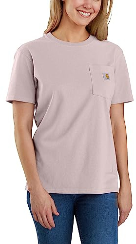 Carhartt Långärmad t-shirt med lös passform, långärmad ficka, dam, Mink, S