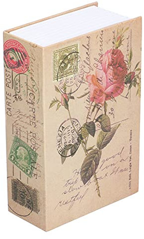 Tissting Book Safe with Combination Lock, Rose Model Hidden Safe Lock Box, Book Safe Storage Box, Dictionary Secret Safe Can, Portable Cash Jewelry Secret Safe for Storing Money Cash Passport Jewelry