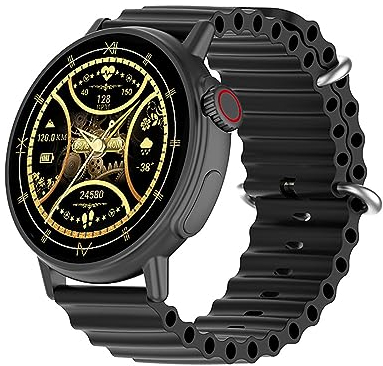 Smartwatch Herren Damen IP67 Wasserdicht Fitnessuhr Sportuhr Bluetooth-Anrufe mit Voll-Touchscreen und Herzfrequenz-Schlafmonitor 7 Tage Lange Akkulaufze Itmehrfach Sportmodi für IOS Android Schwarz