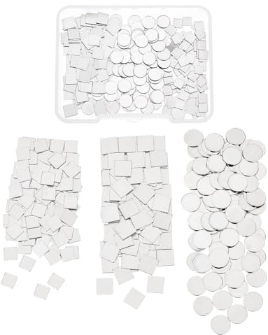 AHANDMAKER 300 Stück Silberlot-Schmuck Vorgeschnittene Chips, 3 Style Solder Ultra Schmuck-Lötchips Sterlingsilber-Lötchips Für Die Schmuckherstellung Und Schmuckreparatur, 6mm Rund, 5m&4mm Quadrat