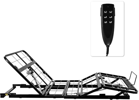 Skuehod Twin XL Adjustable Bed Frame Without Legs for Rv Platform Storage Bed, Zero Clearance Head & Foot Electric Lift Recline