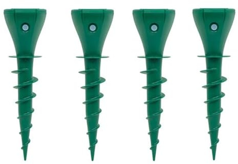 Lot de 4 répulsifs anti-taupes - Serpents - Vibrations - 1400 m²