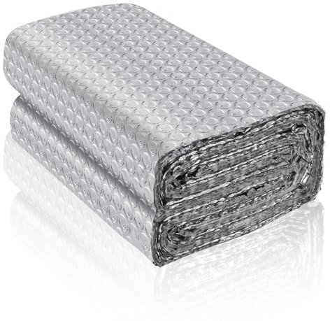 Rouleau isolant thermique en aluminium feuille réflecteur de radiateur film isolant thermique fenêtre plaque isolation thermique pour voiture mur (4,5m×120cm)