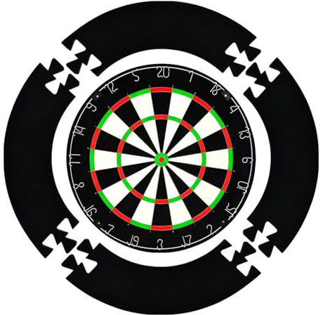 Mailfull Dart Surround Dartscheibe Schutzring Eva Dart Wandschutz Dartscheibe Surround Schutzring für 18 Zoll Dartscheibe Schwarz