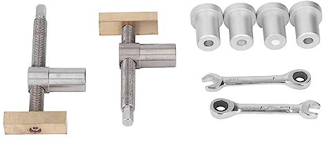 Holzbearbeitungs-Desktop-Clip, Bank-Hundeklemme, Hundelochklemme, Schraubstock-Bankbefestigung, feste Werkbankklemme für Holzbearbeitung und Bohren von Holzbearbeitungswerkbänken (Slver Bench Dog)