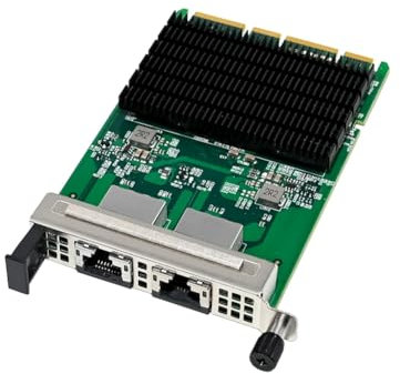 Ycagrain Carte Réseau Gigabit I350-T2 2 Ports XRJ45 OCP3.0 Carte Réseau Serveur Ethernet I350AM2 pour Win10 Freebsd Linux, Etc.