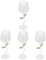 TOPBATHY 4 Piezas Copa De Vino Copas De Jerez Vino Tinto Copas De Vino Sin Tallo Copas De Vino De Colores Copas De Coctel Verter Vasos De Whisky Vasos Altos Cóctel Copas Margaritas Vidrio