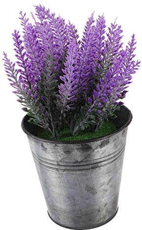 LIOOBO Lavender Fake Bonsai Plant Decorations for Home Office Table Artificial Plants