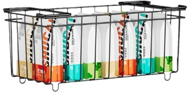 Chest Freezer Baskets, 6 Pack Stackable Storage Baskets, Carbon Steel Wire Storage Basket With Handles, Freezer Sto-rage Boxes, Kitchen Hanging Sto-rage Bas-kets for Chest Freezers, 37 x 15 x 18 Cm