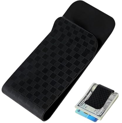 EMTPJAL Carbon Fibre Wallet for Men, Slim Money Clip Credit Card Holder, Premium Lightweight Carbon Fibre Card Wallet for Daily Use & Business Travel