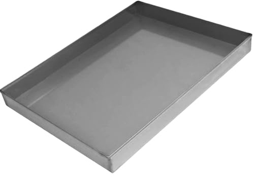 WUXTOKV Stainless Steel Oil Catch Pan, Under Sink Drip Tray, High-Temperature Resistant, Drip Trays for The Kitchen and Bathroom(40x40x5cm/16x16x2in)