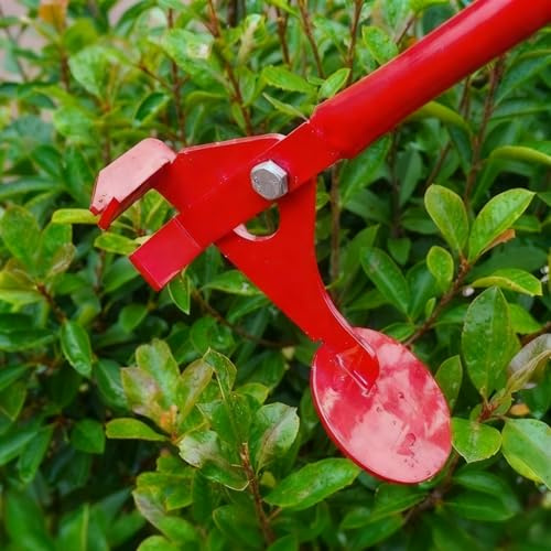 Minglez Estrattore di Pali da Recinzione Estrattore Manuale per Radici di Alberi, Rosso, Estrattore di Alberelli ad Alta Leva per Ceppi/Pali di Recinzione in Legno/Tubi in Acciaio, Attrezzatura