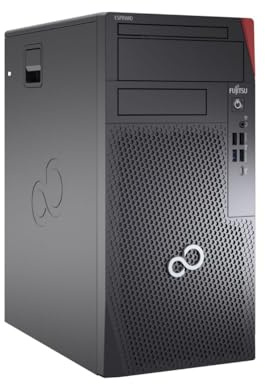 Fujitsu Esprimo P7010n - Disco rigido Intel Core i3 10100, 256 GB, memoria SSD da 16 GB, Windows 11 Pro, masterizzatore DVD, Torre Computer PC (ricondizionato)
