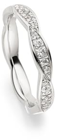 Kolibri Rings Damenring Silber 925 15 Zirkonia Steine Verlobungsring - Inkl. Gravur und Etui