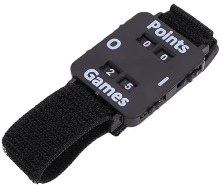 Cryfokt Score Counter Armbandsur, Manuell Stroke Keeper för Cricket Tennis Bordtennis, Scorekeeper med Justerbart Elastiskt Band för Sportresultat i Svagt Ljus och Solljus