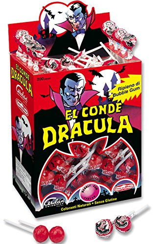 100 lengüetas de palanca de freno para la cereza de relleno Bubble Gum Chupa Chups