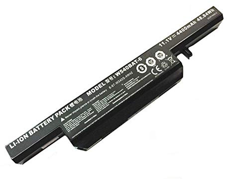 W540BAT-6 Laptop Akkus | Ersatz für Clevo W540EU W54EU W550EU W55EU W550 6-87-W540S-4U42 6-87-W540S-427 6-87-W540S-4W41(11.1V 4400mAh 48.84Wh)