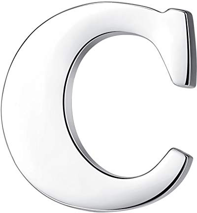 HONEY BEAR Broschen Pins Herren/Damen Buchstaben Initiale, Silber | Personalisiert Krawattennadel Tie Pin/Tack & Lapel-Pin – edel, Kupfer,mit Box ,für Hemden, Hüte,Krawatten, Business Hochzeit