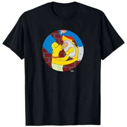 Marge y Homer Pie Man de Los Simpson se besan al revés Camiseta