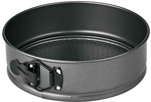 Tradineur - Molde desmontable redondo de acero antiadherente de 28 cm, recipiente para horno, repostería, bizcochos, tartas, pasteles, color aleatorio