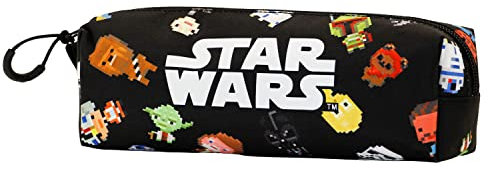 Star Wars Chibi-Fan Quadrat Federmäppchen, Mehrfarbig, 21 x 8 cm