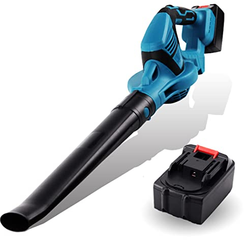 LANGWEI Soffiatore per Foglie Ventilatore Elettrico Senza Fili A velocità Variabile Collettore di Polveri Portatile Spazzatrice Attrezzi da Giardino per La Cura del Prato, Spazzaneve