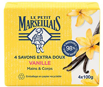 Le Petit Marseillais Extra Gentle Soap Vanilla 4 x 100g
