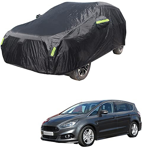 Maxure Outdoor Auto abdeckplane, für Ford S-Max Smax Vollgarage Wasserdicht Staubdichte Wetterfest Hagelschutz UV-beständig Autoabdeckung