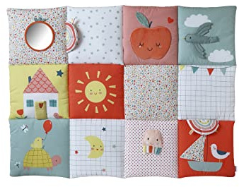 VERTBAUDET Baby Activity-Decke rot/mehrfarbig das süße leben