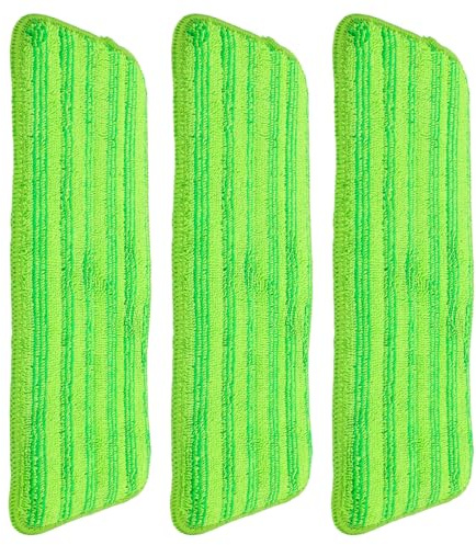 Gatuida 3pièces Microfibre Réutilisables Pour Nettoyage De Sol Compatibles Avec Balais à Franges Faciles à Laver Installer Pour Sols Durs Que Carrelage