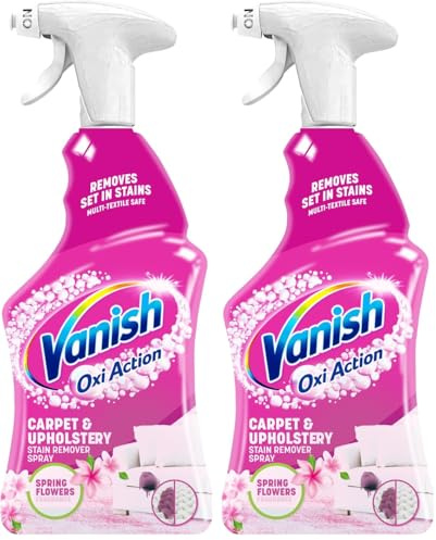 Vanish Oxi Action Carpet & Upholstery Stain Remover Spray, 500 ml (Pack of 2)