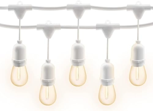 SQUADO - Cordoniera 10 Portalampada E27 10 m Uso Esterno Prolungabile bianca