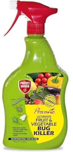 1L Ultimate Fruit & Vegetable Bug Killer Spray - Bug Killer - Protects Ornamental & Edible Plants - For Home, Garden, Greenhouse And Conservatory.