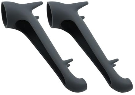 Ieron 2 embudos de Acceso al Tanque de Agua para máquina de Espresso, Embudo Grande para Alimentos, pies de Goma Antideslizantes, Embudo de Silicona de Grado alimenticio (Negro, Gris)