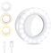 OSDUE 40 LED Lumière Téléphone pour Selfie LED, 3 températures de Couleur Lumiere Photo, Selfie Ring Light, Rechargeable, pour Téléphone Portable, Tablette, Ordinateur Portable, Caméra