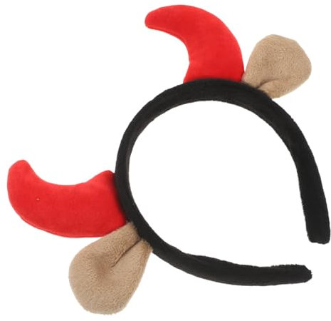 GAROZATION Haarschmuck Horn Stirnband Für Junge Mädchen Cosplay Hoop Haarreif Darsteller Party Dekoration Frauen Kopfschmuck Realismus Material