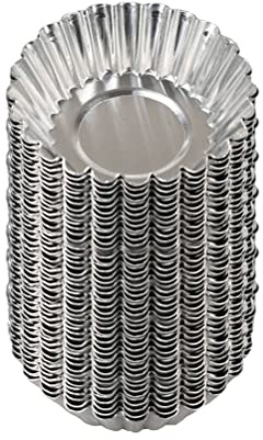 Fyearfly Pirottini antiaderenti per cupcake, torte, muffin, in lega di alluminio resistente, adatti al forno