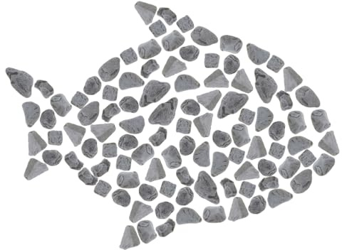 Milisten Gravier Aquarium Noir pour Paysage et Plantes Pierres Décoratives Faciles à Nettoyer Adapté pour Aquariums Eau Douce et Aménagements Paysagers