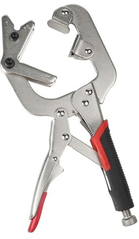 Opatiny Morsetto per saldatura, 25,4 cm, regolabile, pinza di bloccaggio per tubi e tubi 270, impugnatura rotante, in acciaio al cromo vanadio, tubi quadrati e tondi, 3-7,6 cm