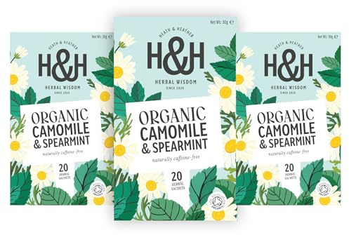 Heath & Heather Organic Chamomile & Spearmint Tea – 3 Pack Gift Box