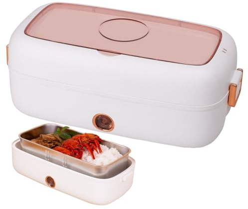 Eléctrica | Calentamiento Rápido Recargable USB Impermeable,Tartera Térmica de 80cl para Comidas | para Adultos y Niños Casa Cocina Oficina Escuela Viajes en