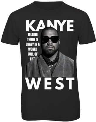 Bughyprint Tshirt Maglia Maglietta Kanye West Rap Merch 2026