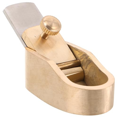 GRADENEVE Mini Rabot à Main pour Violon en Laiton Léger Fond Plat, Outil de Précision pour Luthiers et Amateurs, Façonnage des Panneaux de Violon