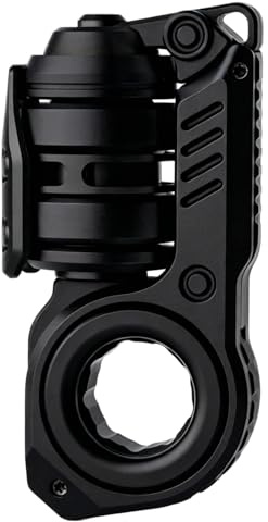 HIDEDC SiniaN Fidget Toys Adults, SiniaN Fidget Slider EDC Fidget Toys for Keep Focus & Anxiety Relief, Cool Gadgets for Men & EDC Collectors (Aluminum Black)